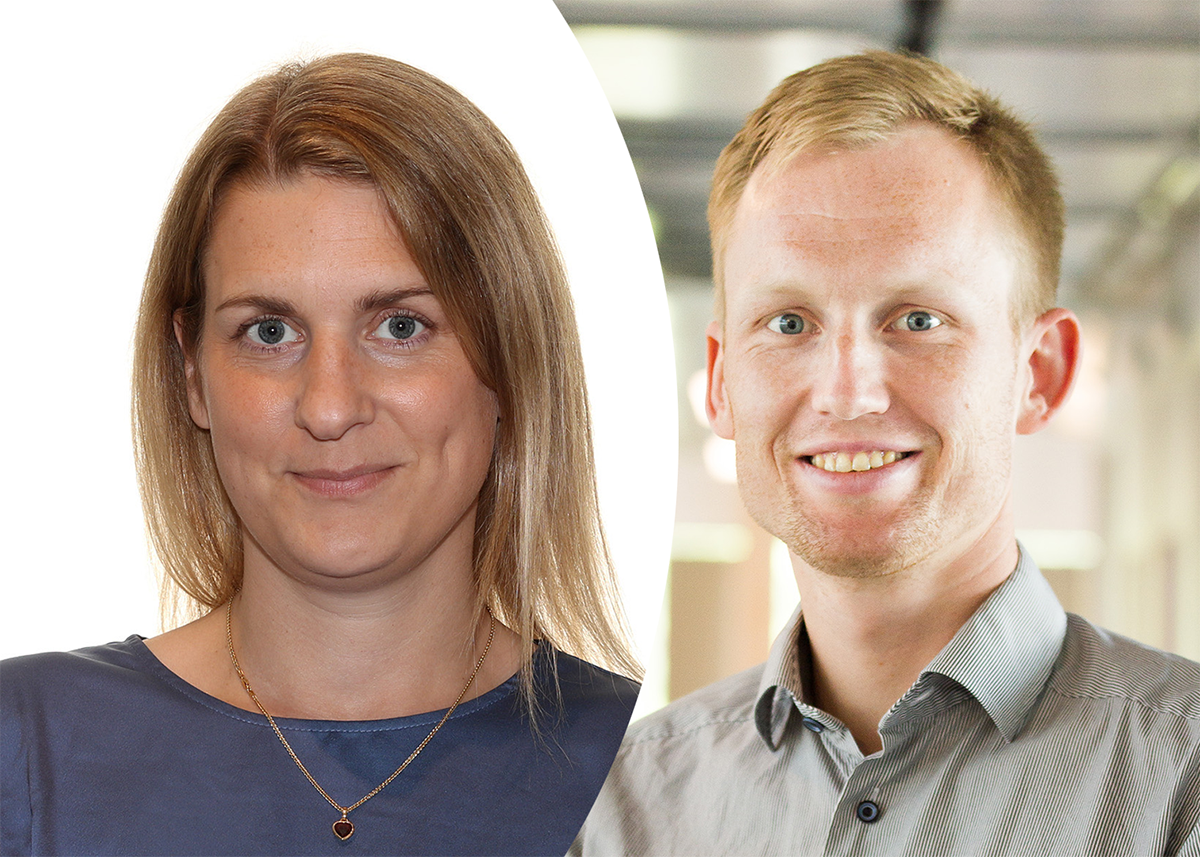 New CFO Linda Wretman and CEO Fredrik Einarsson at Ongoing.