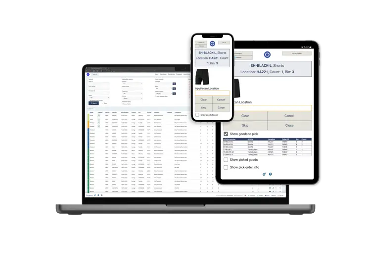 Ongoing's scanning interface on laptop, tablet and phone