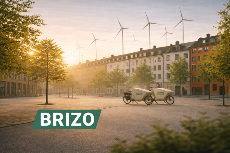 Brizos lådcyklar i stadsmiljö