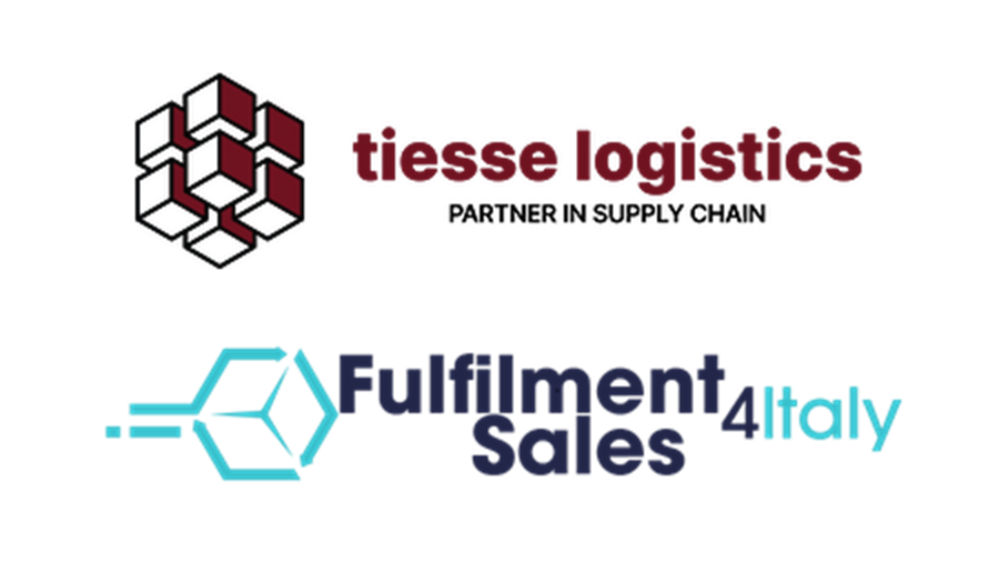 Logos of Tiesse logistics and fulfilment4italy