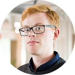 Portrait of coworker at Ongoing. 