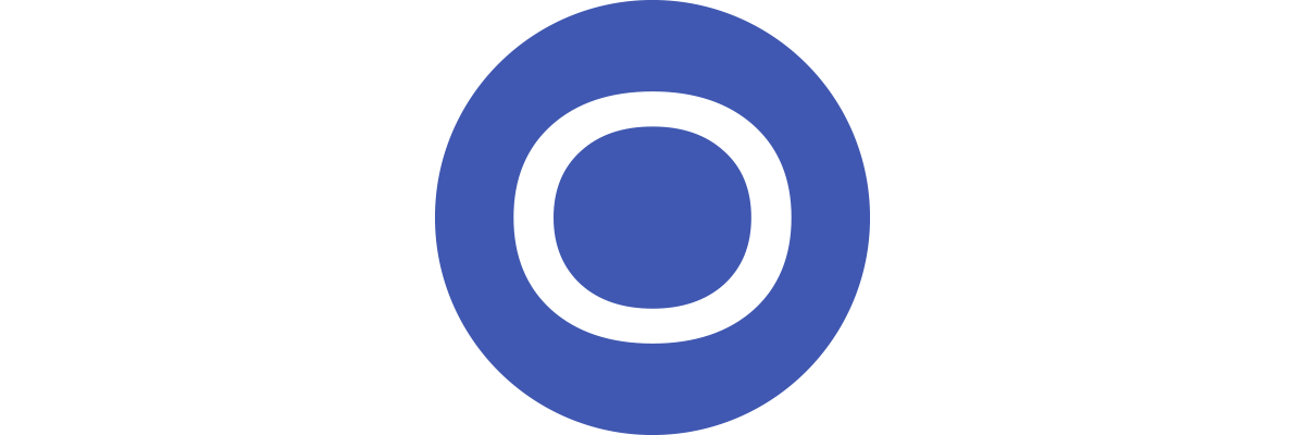 Blue and white Ongoing-icon