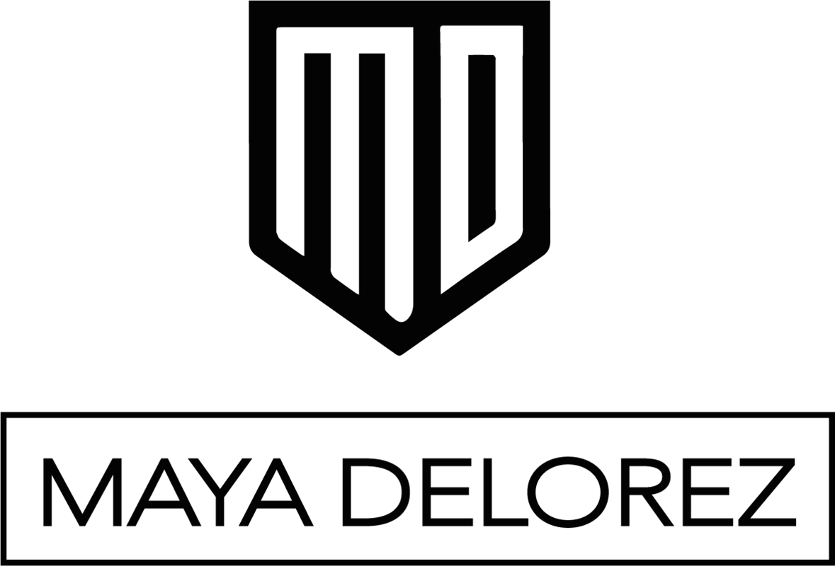 Maya Delorez logo.