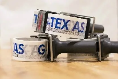 Tejp och packrustning med G-tex logotyp på