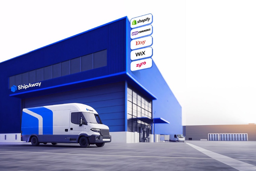 Illustration av Shipaways lagerlokaler